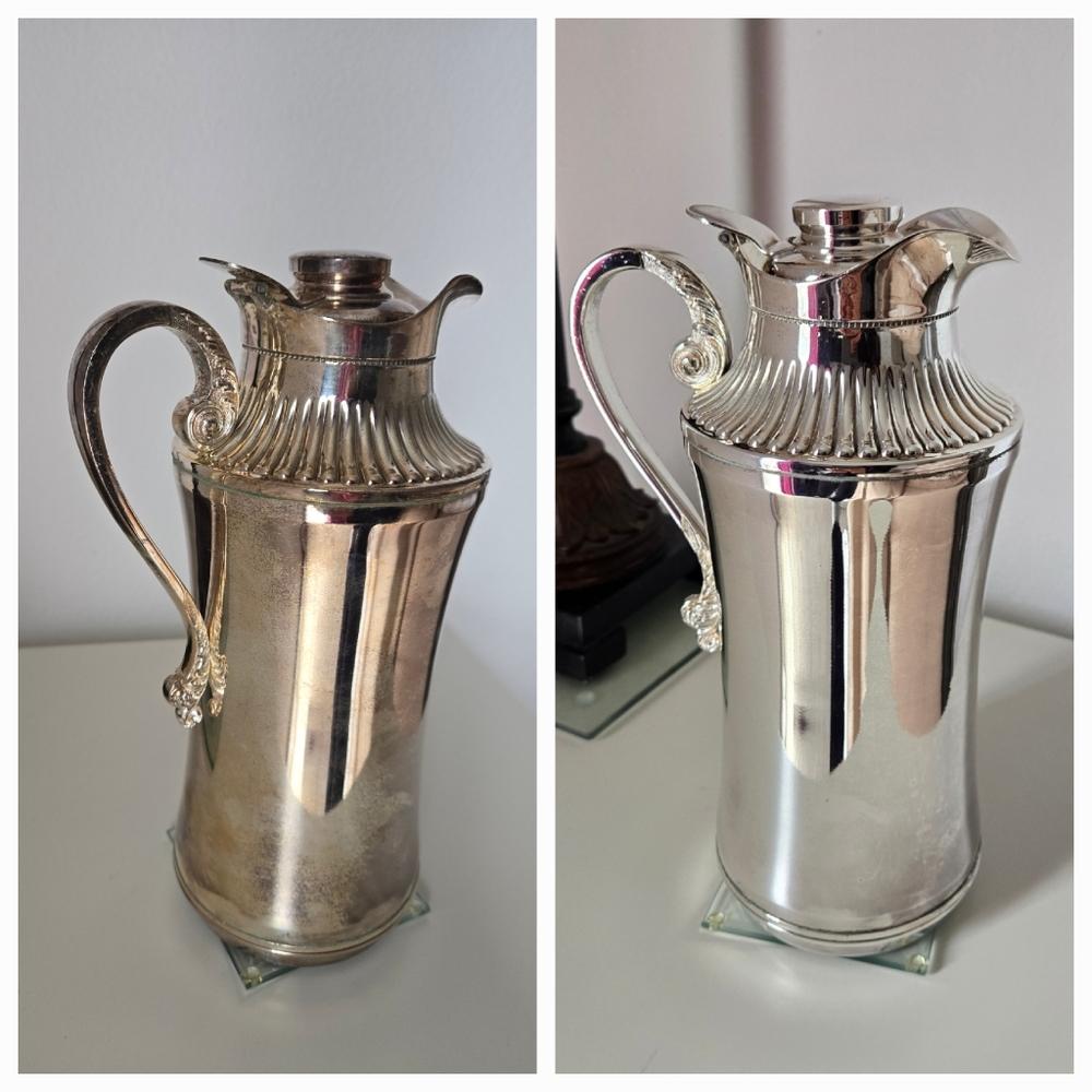 Vintage Insulated Silver Carafe/Pitcher - Picture 7 of 13